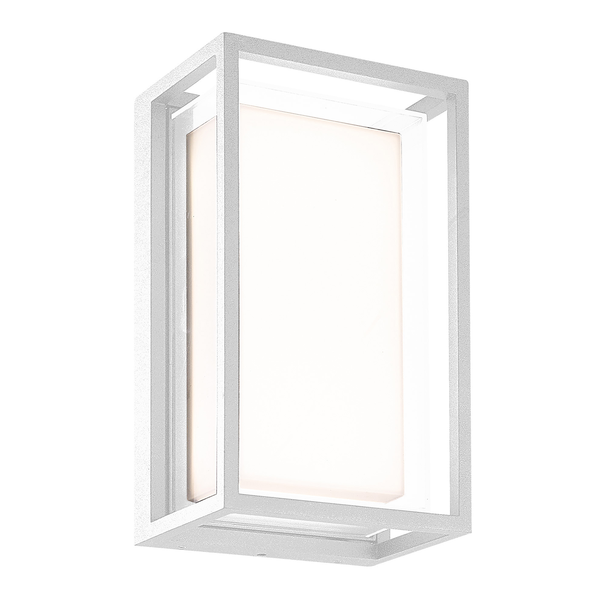 M7063  Chamonix Rectangular Ceiling/Wall Light 9W LED IP65 Outdoor White